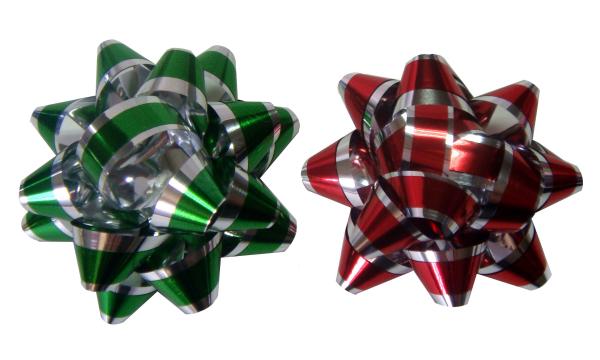 Decoration Star Gift Wrap Bows Iridescent Metallic And Holographic Material