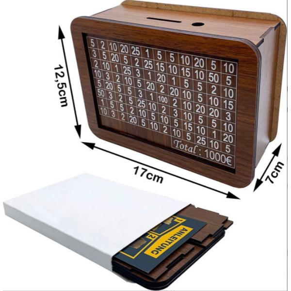 wooden children coin storage box ,wooden money storage box