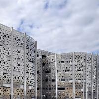 Panneaux de revêtement en aluminium perforé, panneaux en aluminium léger pour bâtiments