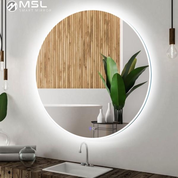 Modern Touch Sensor Light Mirror IP44 Backlit LED Bathroom Mirror 6000k