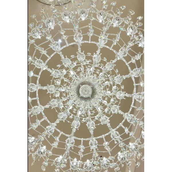 Реалистичные прозрачные большие люстры для двухэтажных фойе Европы и Америки