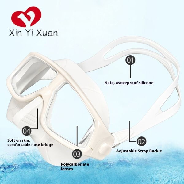Cross-border snorkeling set, adult nearsighted diving glasses, wet breathing tube, factory customized ODM/OEM, waterproof and anti-fog snorkeling mask