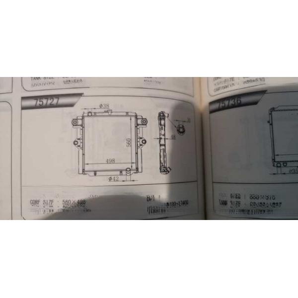 No. OE 16400-17400 Land Cruiser Radiador para automóviles 16400-17401 para Toyota 100
