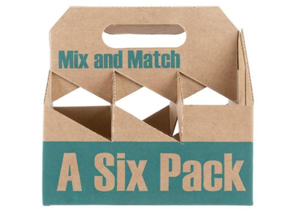 Fancy Custom Brown Personalized Gift Boxes For Business Corrugated Paper Pack Coffee Carrier 6 Cup Holder