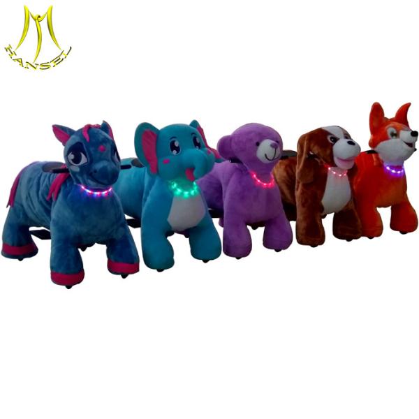 Hansel cheap indoor stuffed animal toy ride electric kids ride on animal toy
