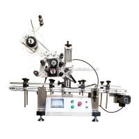 Máquina de rotulagem automática de adesivos de mesa para caixa plana, saco de papel de cartão