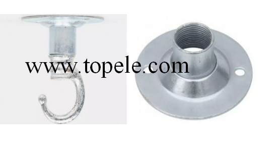 TP116 BS4568 Conduit Fittings Combined Hook Dome Cover / Hook Plate