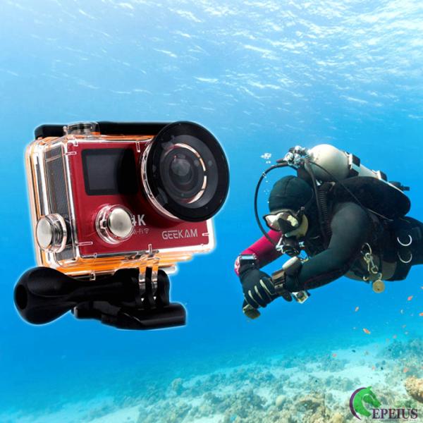 14MP Waterproof Action Camera Panasonic CMOS With Aluminium Alloy Front Cover HDMI Wifi