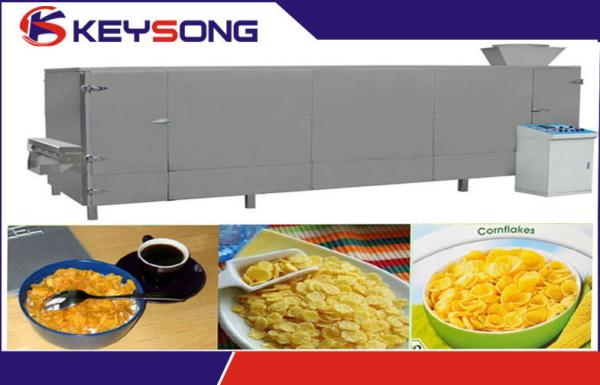 Stainless Steel Cereal Puffing Machine , Breakfast Cereal Grain Processing Equipment