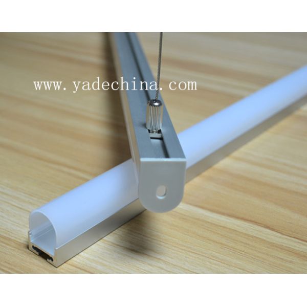 Hanging Style Suspended LED Profile with Aluminum 6063 T5 Construction ROHS Specification and Customizable Length