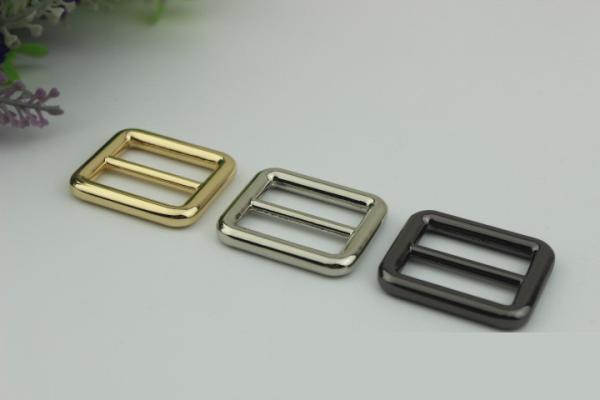 Personalized fashion nickel free light gold 26 mm bag metal slide buckles for leather