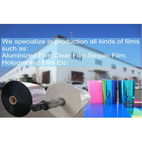 Образец бесплатный супермаркет высокоблестящая корона обработанная вакуумно металлизированная пленка BOPP