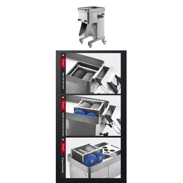 Máquina de processamento de aço inoxidável da carne