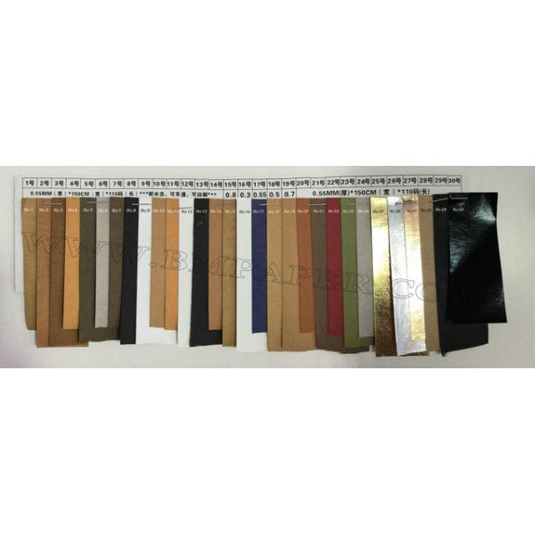 Resistencia de rasgón y papel lavable del artículo los 0.55MM Kraft para la cartera