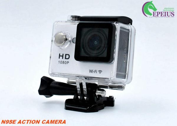 Adventure Hd Action Camera , N9 4K Screen Motorcycle Helmet Camera 155° 6G Fish Lens