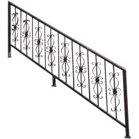 Outdoor Aluminium Basement Steps Railing Handrails Banister For Porch
