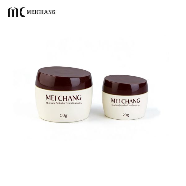 15G/20G/50G PETG High-Transparency Slant-Mouth Double-Layer Cream Jar(MC-P-534)