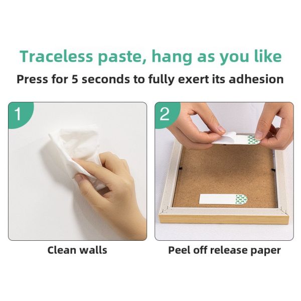 High Quality Acrylic AdhesiveNo Trace Removable Magic Artifact Frames Nails for Home Use