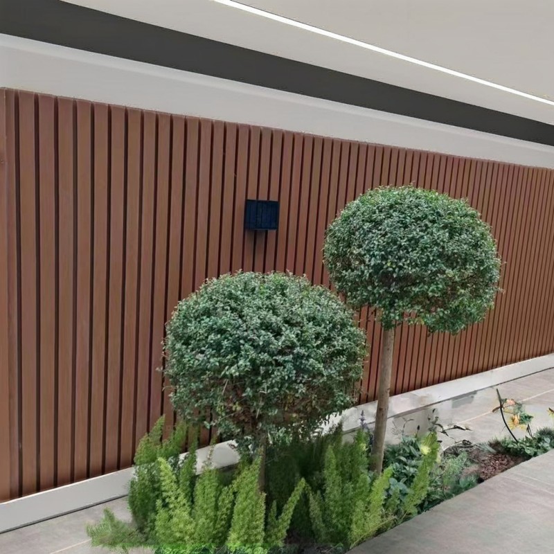 Exterior Wall Covering Material Waterproof Fluted PVC Panels Co-Extruded WPC Cladding for Outdoor Use Plastic
