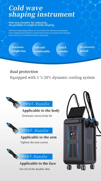 3 Handle 2.45GHz Onda PRO Coolwave Cellulite Removal Weight Loss Standing Body Slimming Machine