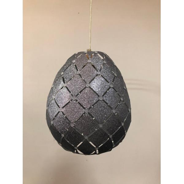 Collapsible E27 Glitter Ball Bedside Lamp Shades Rhombus Pierced