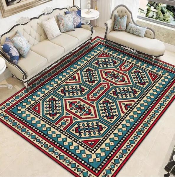 Home Chinese Classical Soft Velvet Mat Living Room Floor Carpets Large Area Carpet Thickened