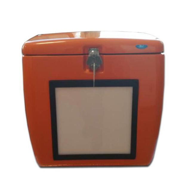 Motorcycle Scooters Food Delivery Box 85L Fiberglass With Led Light 500 * 485 * 495mm