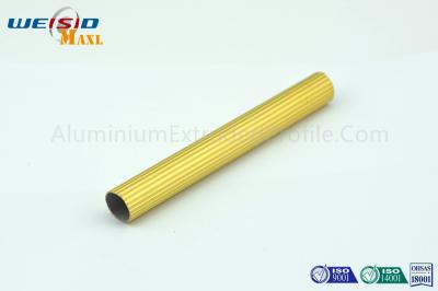 6063 T5 Golden Color Anodised Aluminium Profile ，Extruded Aluminum Tube