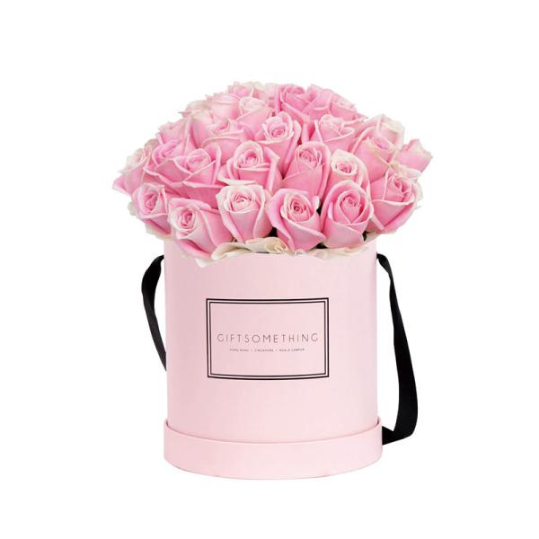 CMYK Printing 157gsm 0.5kg Flower Cylinder Paper Boxes