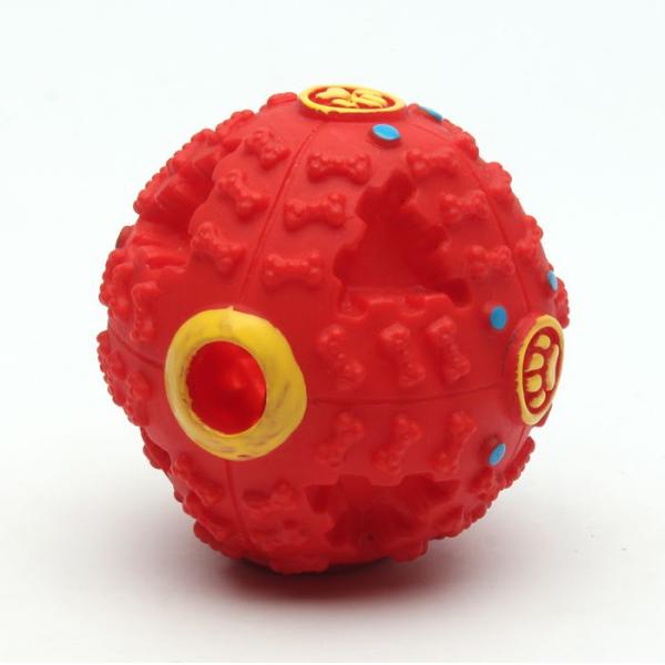 Non toxic pet toy treat ball vinyl pet treat ball for sale china