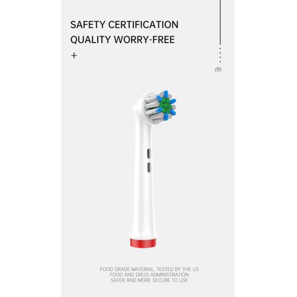 OBM 4pcs Brosses à dents électriques compatibles