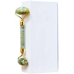 Customized Logo Natural Green Stone Skin Lift Face Massage Facial Jade Roller Massager