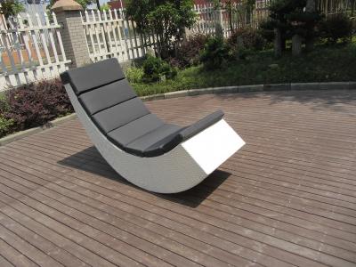Leisure Fashion White Poly Rattan / Resin Wicker Rocking Chair