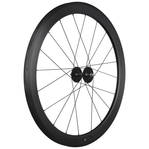 Carbon 700C Fixed Gear Wheelset 50mm Vacuum Rim Road Bike Wheelset