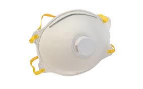 White Safe N95 Dust Mask Hypoallergenic High Efficient Filtration  Skin Friendly