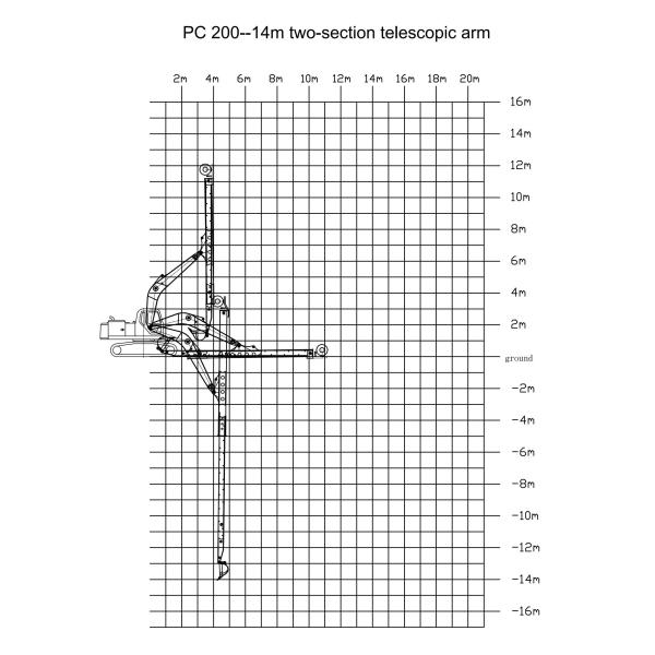 Venta No. 1 Brazo de Alcance Largo y Brazo Telescópico para Excavadora de 10M