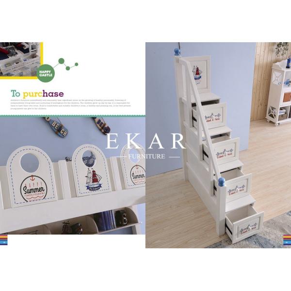 Double bed with guardrail Double-deck Children Bed