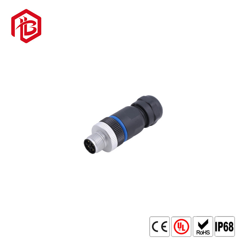 Соединитель гнезда мужчины 2/3/4/5Pin фланца квадрата IP67 соединителя M12 водоустойчивой установленный панелью