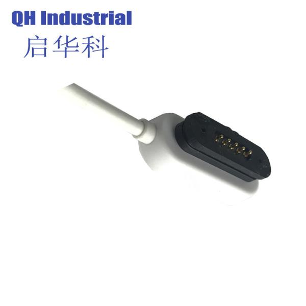 Free Sample Universal 1A USB Magnetic Pogo Pin Charger 5Pin Charging Cable Cord for Smart Watch Smart Wearable