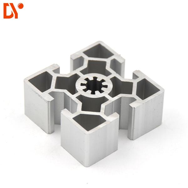 Square 6063 Extrusion Aluminium Tube Sections , Customized V Slot Aluminum Profile