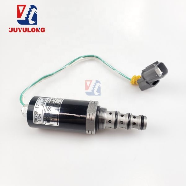JUYULONG New Solenoid Valve for Kobelco DRDE5K-20 30C12A-111 Excavator Accessories for SK200-2 Construction Machinery Parts
