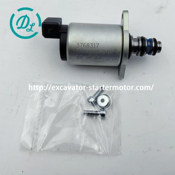 EexcavaStart 3768317 Parker 24V Solenoid Valve for Excavator