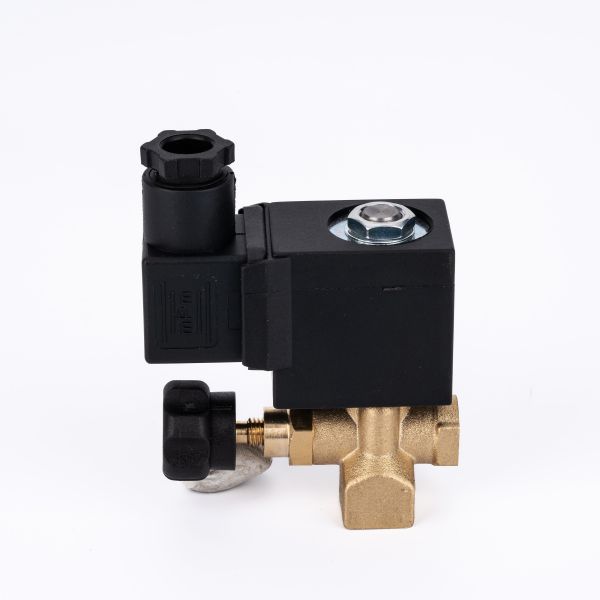 Etrany2Way 1/4in Steam DC24V Brass Material Stop Solenoid Valve Normal