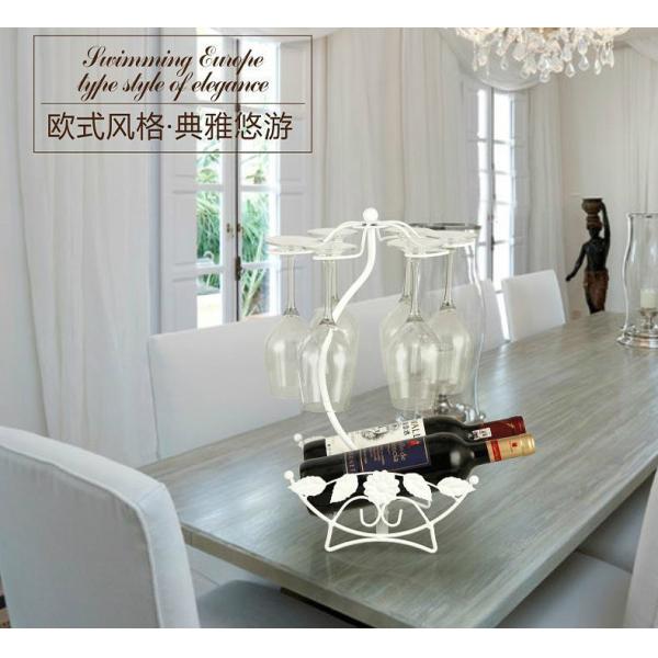 Bronze H43.5cm Wine Glass Upside Down Holder , 1.2kg Upside Down Glass Rack