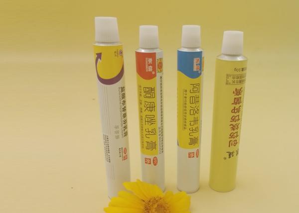 Dia13.5 mm - 40 mm Aluminium Collapsible Tubes For Pharmaceutical / Adhesive