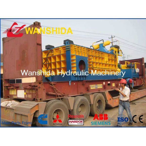315 Ton Hydraulic Scrap Baler with 88kW Motor and Turn-Out Bale Discharge for High-Density Recycling