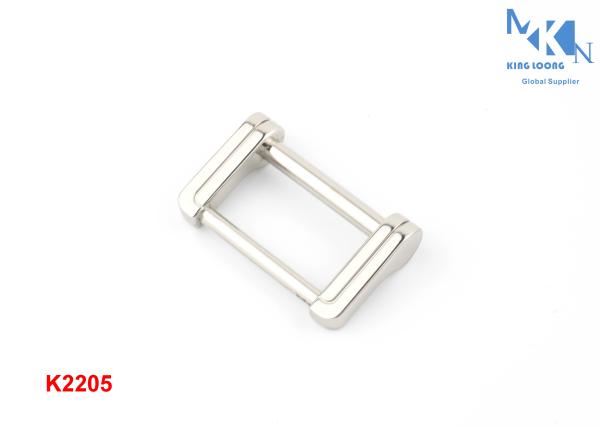 Zinc Alloy Nickle Color Metal Square Buckle For Skinny Bag ' S Belt 25mm Inner Size