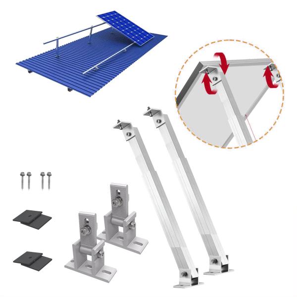 Aluminium Andized Solar Panel Mounting Bracket for Quick Installation on Flat Tile Roof