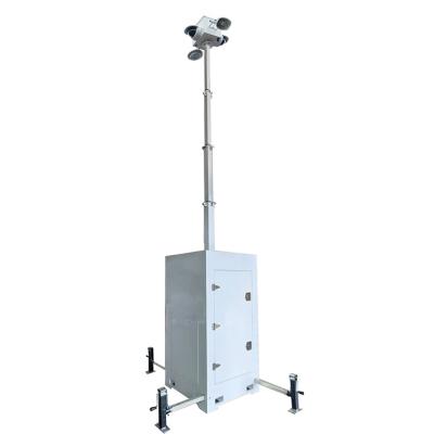 Easy Deploy Mobile Compact CCTV Surveillance Towers For Road Construction Works Monitoring