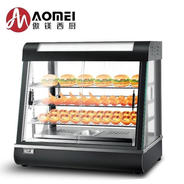 1.5kw Prata Equipamento de cozinha branco Buffet Comercial Alimentos aquecedor Display Vitrine